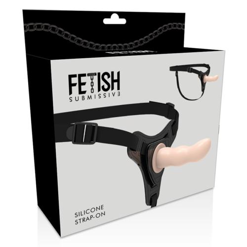 FETISH SUBMISSIVE HARNESS - FLESH SILICONE G-SPOT 12.5 CM - Image 4