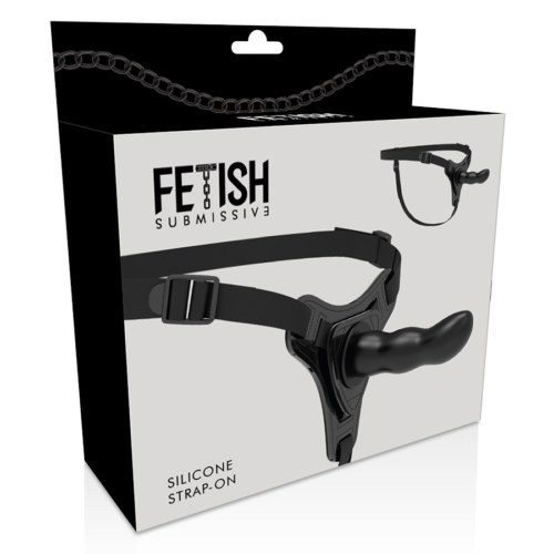 FETISH SUBMISSIVE HARNESS - BLACK SILICONE G-SPOT 16 CM - Image 4