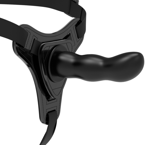 FETISH SUBMISSIVE HARNESS - BLACK SILICONE G-SPOT 16 CM - Image 5