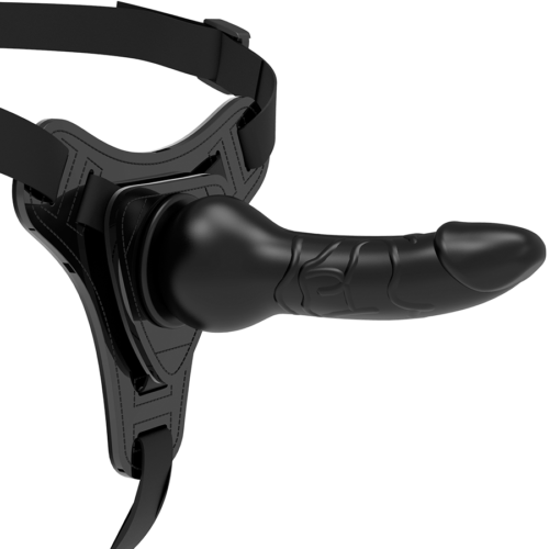 FETISH SUBMISSIVE HARNESS - BLACK SILICONE REALISTIC 16 CM - Image 4