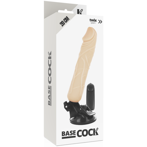 BASECOCK - REALISTIC VIBRATOR REMOTE CONTROL FLESH 20 CM -O- 4 CM - Image 5