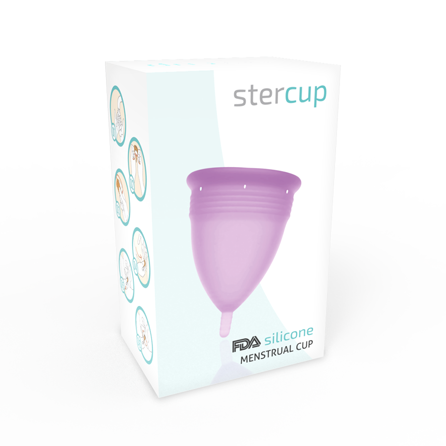 STERCUP - FDA SILICONE MENSTRUAL CUP VIOLET - SIZE L - Image 5