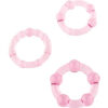 Seven Creations – set med tre rosa penisringar