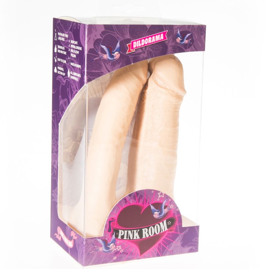 PINK ROOM - ARTHUS REALISTIC DOUBLE DILDO FLESH 17CM/15.5CM - Image 2