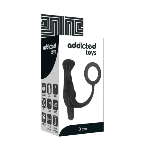 ADDICTED TOYS - VIBRATOR PROST TICO BLACK 10 CM - Image 5