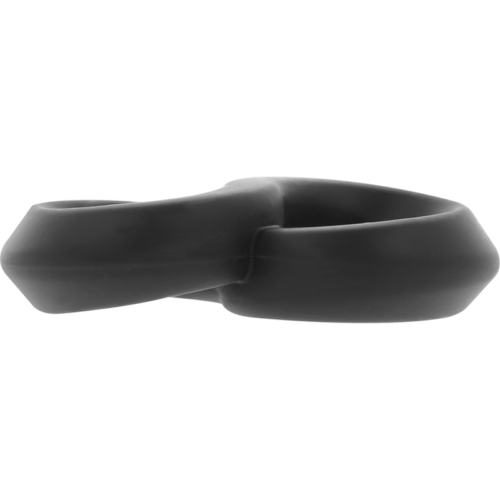 POWERING - SUPER FLEXIBLE AND RESISTANT PENIS AND TESTICLE RING PR12 BLACK - Image 5