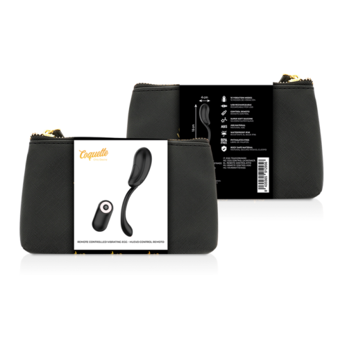 COQUETTE CHIC DESIRE - VIBRATING EGG REMOTE CONTROL RECHARGEABLE BLACK/ GOLD - Bild 3