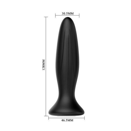 MR PLAY - RECHARGEABLE BLACK VIBRATOR ANAL PLUG - Bild 4