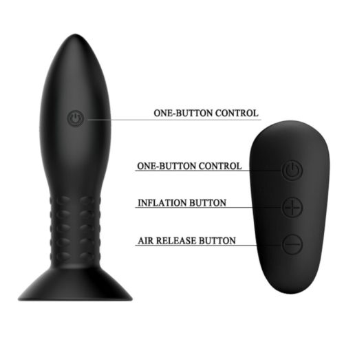 MR PLAY - PLUG WITH BLACK ROTATING BALLS REMOTE CONTROL - Bild 4