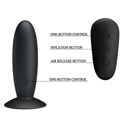 MR PLAY - ANAL PLUG WITH VIBRATION BLACK REMOTE CONTROL - Bild 2