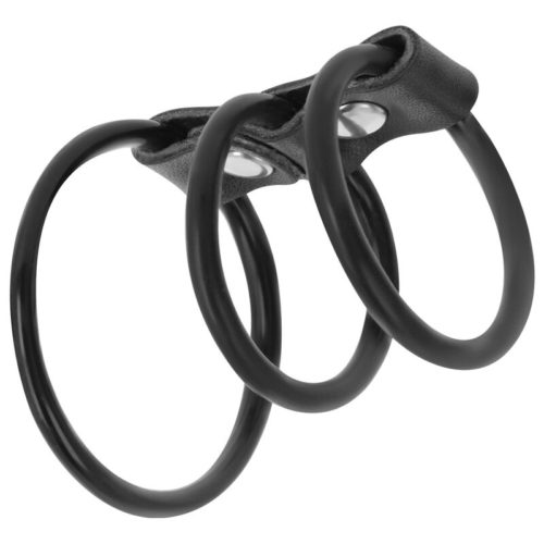 DARKNESS - SET OF 3 FLEXIBLE PENIS RINGS - Image 2