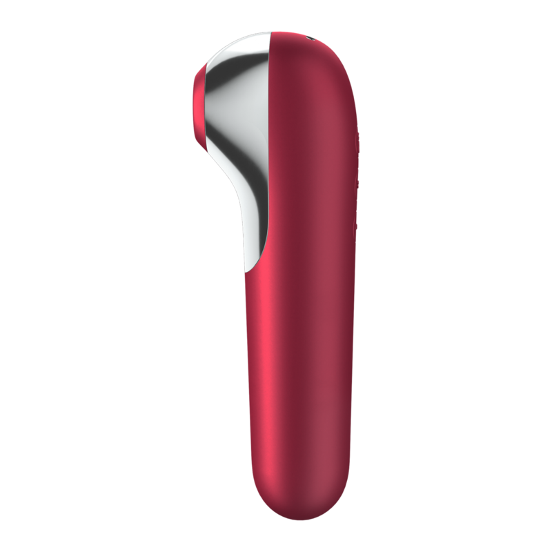 SATISFYER - DUAL LOVE VIBRATOR AND SUCTIONER WITH PULSED AIR RED - Bild 2
