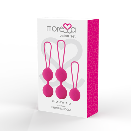 MORESSA - OSIAN SET PREMIUM SILICONE PINK (Osian One - 51 g  Osian Two - 101 g  Osian Three 85 g) - Bild 3