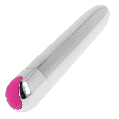 OHMAMA - RECHARGEABLE SILVER VIBRATOR 10 MODES 18.5 CM - Bild 3