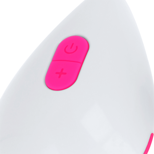 OHMAMA - TEXTURED VIBRATING EGG 10 MODES PINK AND WHITE - Bild 4