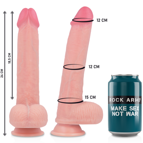 ROCKARMY - ARN S + LIQUID SILICONE DILDO PREMIUM KINGCOBRA 24 CM -O- 4.77 CM - Image 3