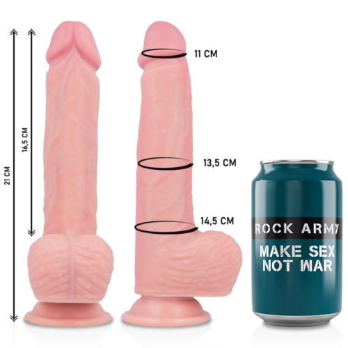 ROCKARMY - HARNESS + LIQUID SILICONE PREMIUM SPITFIRE REALISTIC 21 CM -O- 4.62 CM - Bild 3