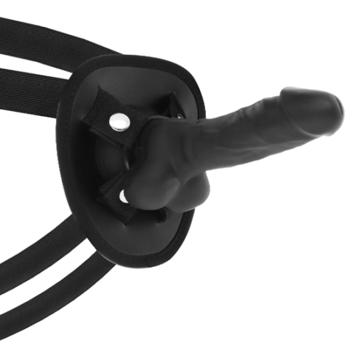 COCK MILLER - HARNESS + SILICONE DENSITY COCKSIL ARTICULABLE BLACK 13 CM - Image 3